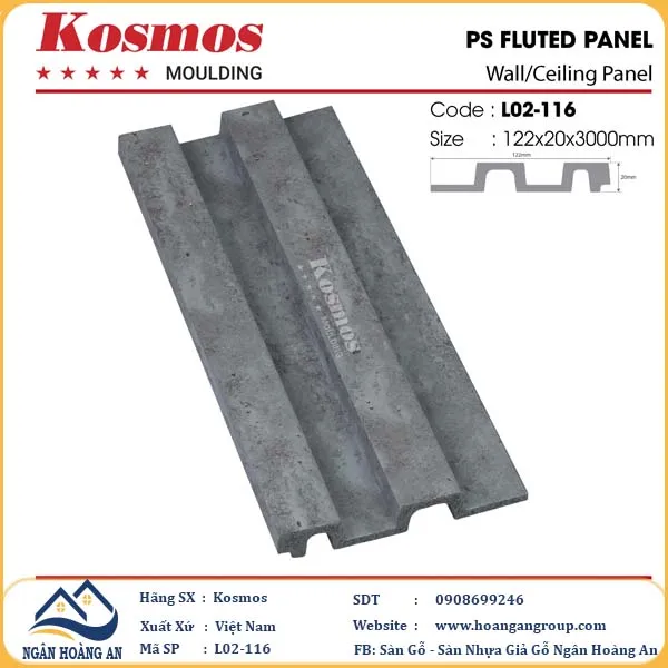 Tấm Nhựa Ốp Tường Lam Sóng Hàn Quốc Kosmos